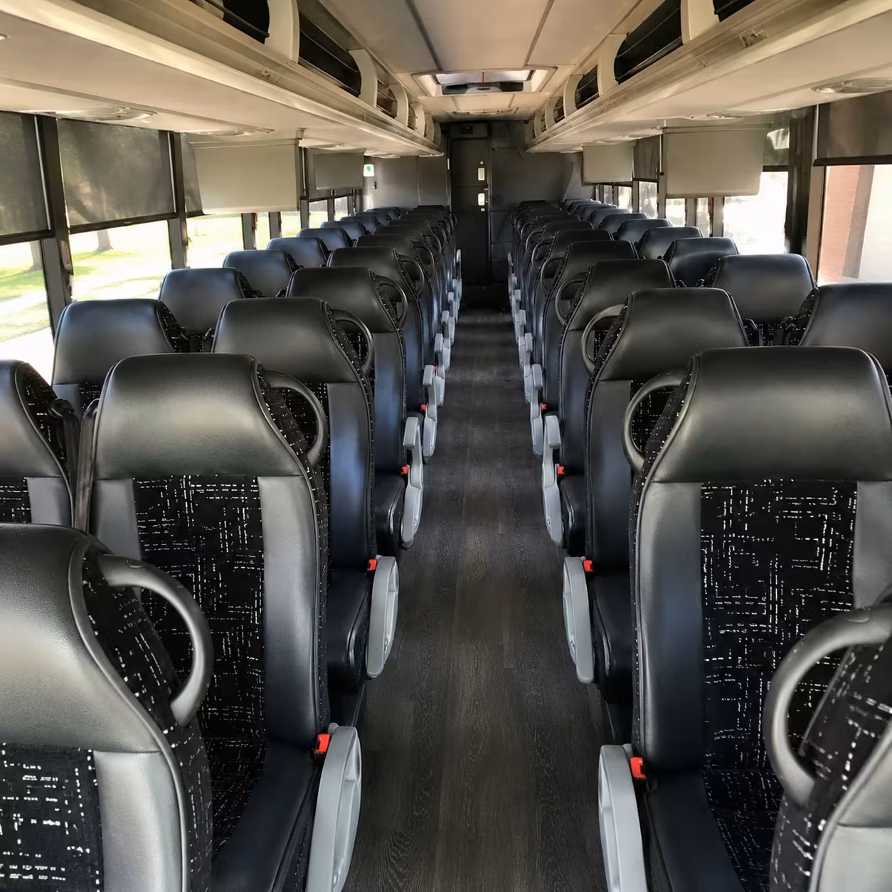 brownsville charter bus interior