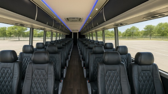 50 passenger charter bus interior brownsville