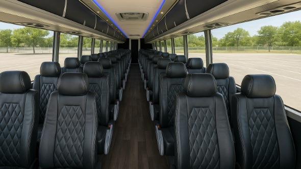 55 passenger charter bus interior brownsville